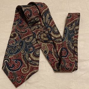 EUC Oscar de La Renta Tie Men’s VINTAGE Couture Neckwear Paisley Print Silk Tie